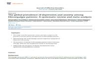 چاپ مقاله مرور سیستماتیک و متاآنالیز پرولانس افسردگی و اضطراب در فیبرومیالژی